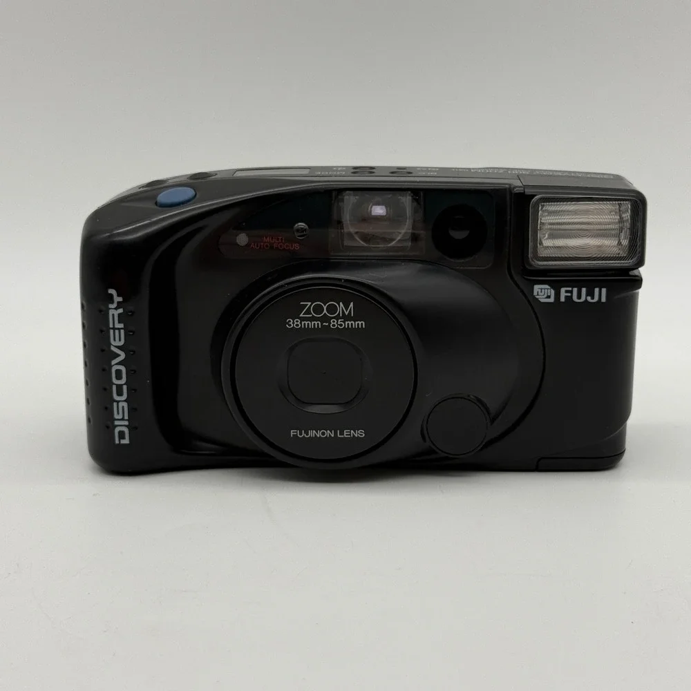Fuji Discovery 900 Zoom Date Film Camera 35mm Black Fujinon 38-85mm Lens